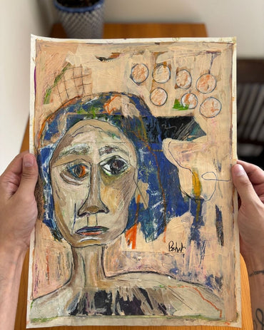 Blue Hair (Original Painting)
