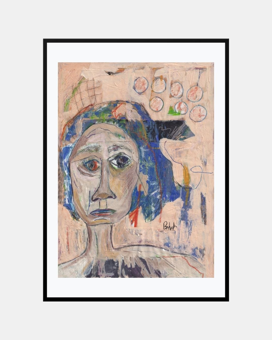 Blue Hair (Original Painting)
