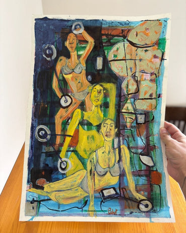 Bodybuilders (Original Painting)