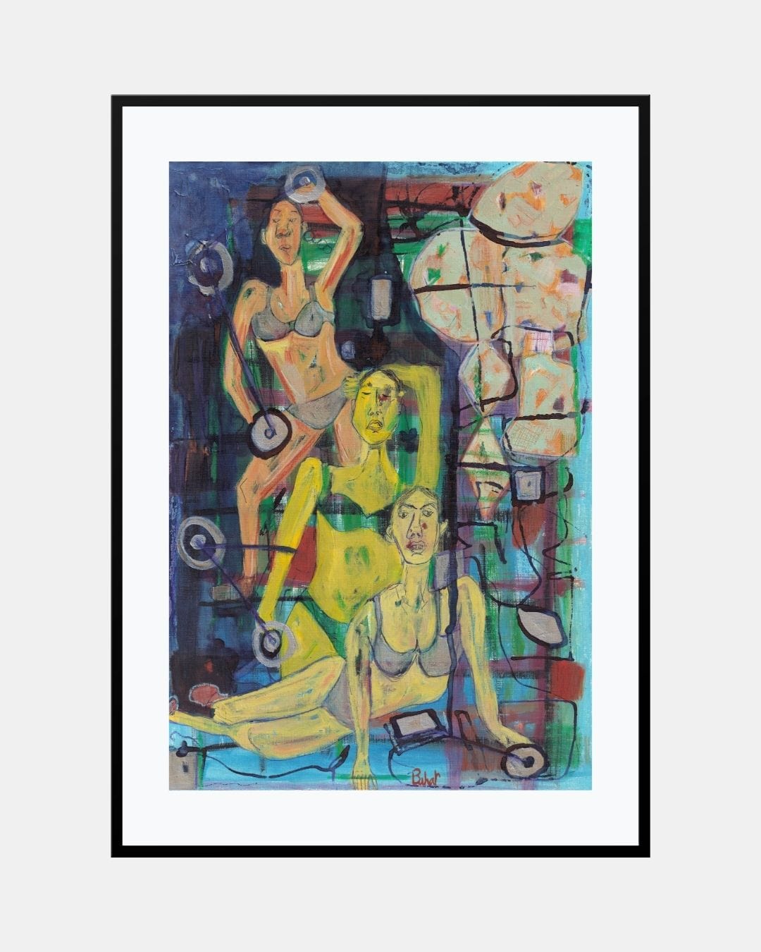 Bodybuilders (Original Painting)
