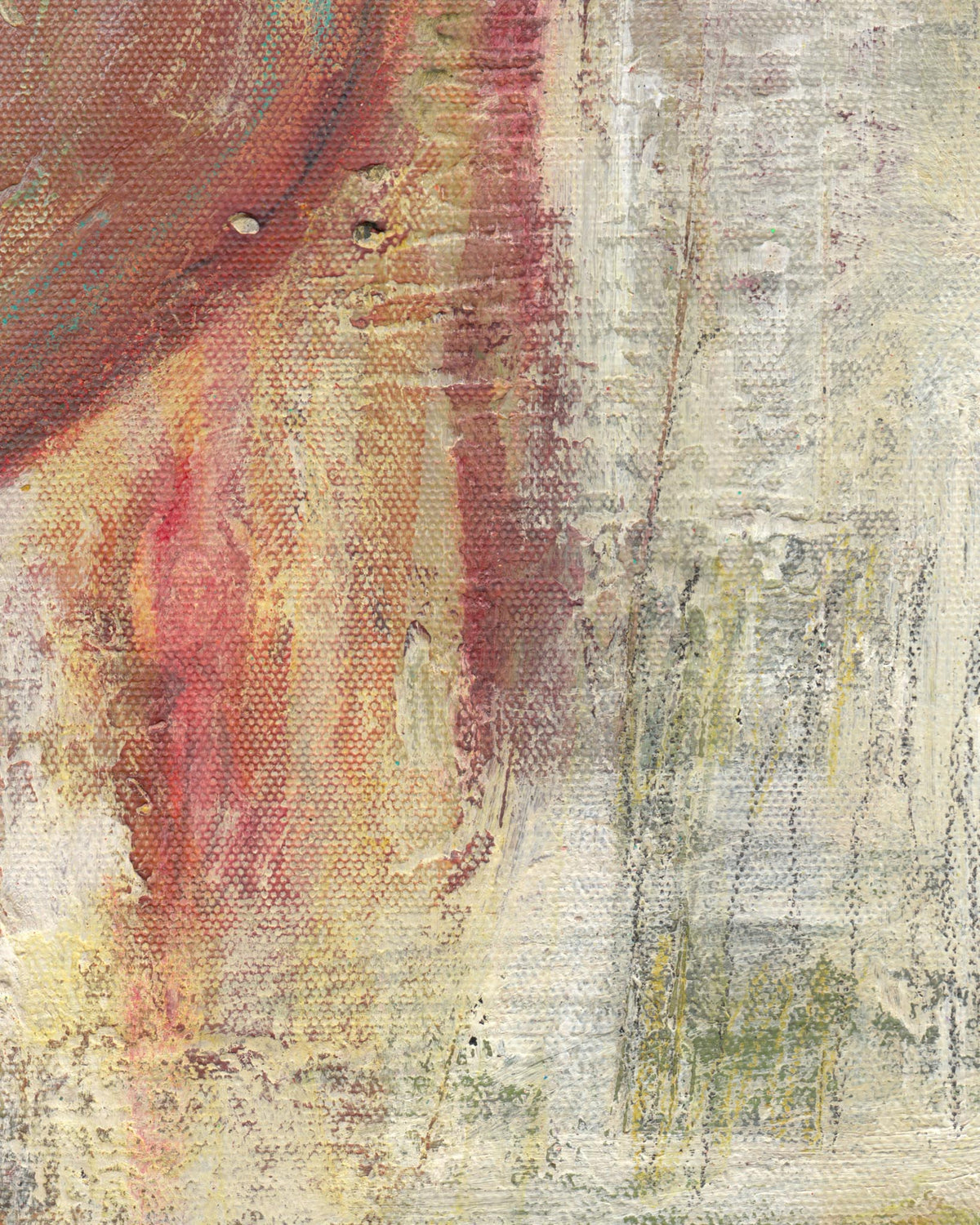 Abstract art with textured surface and multicolors