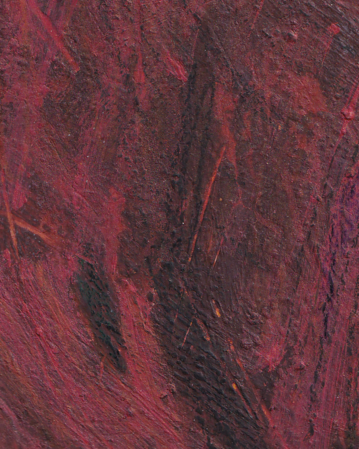 Abstract art with red and black brush strokes