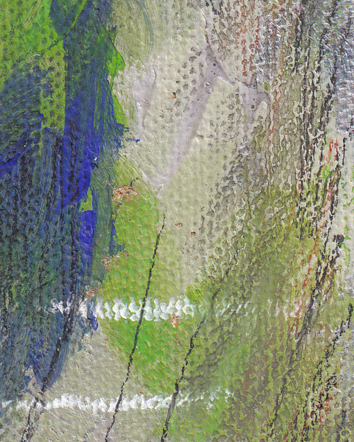 Abstract art with textured surface and multicolors