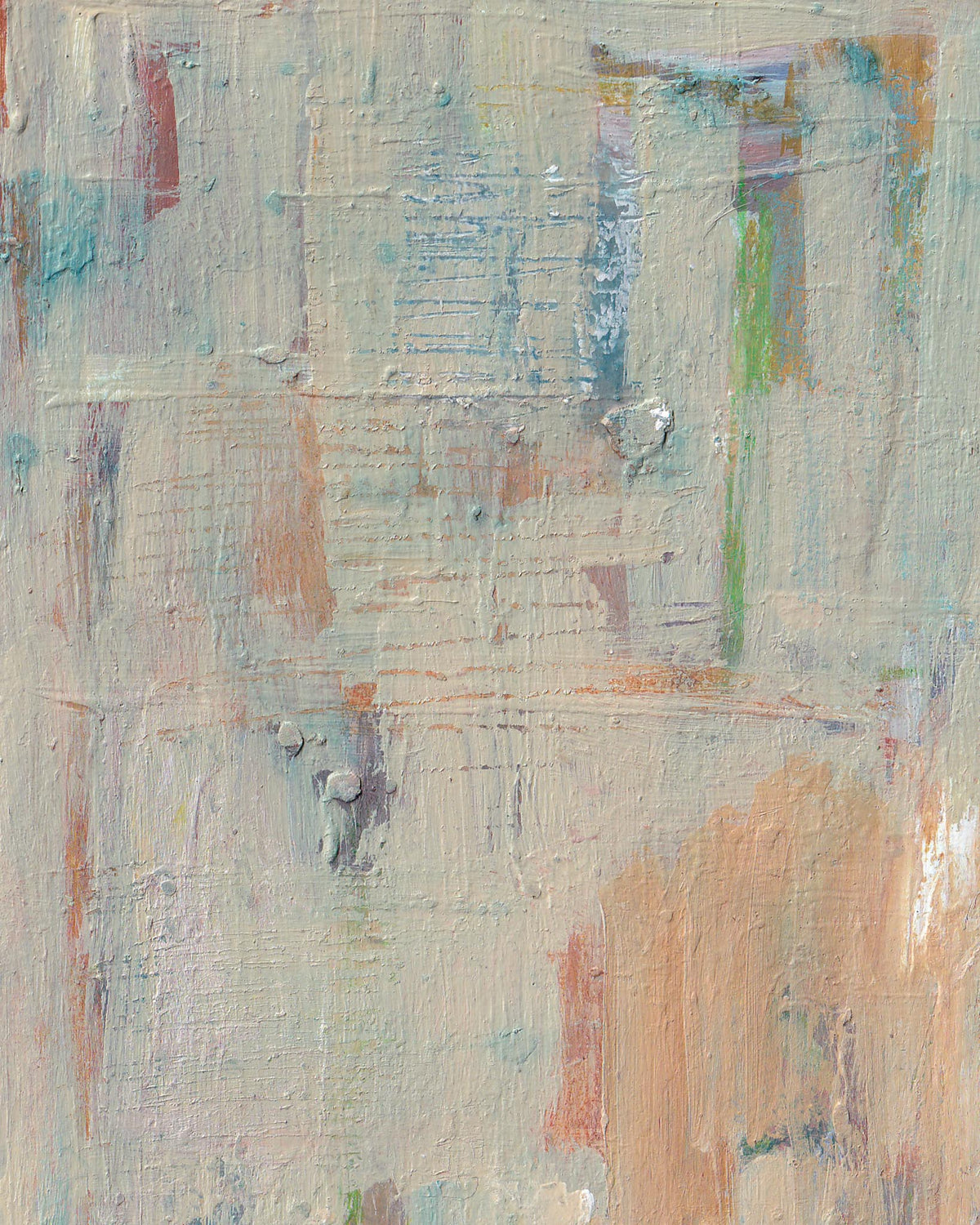 Abstract art with textured brushstrokes in pastel colors
