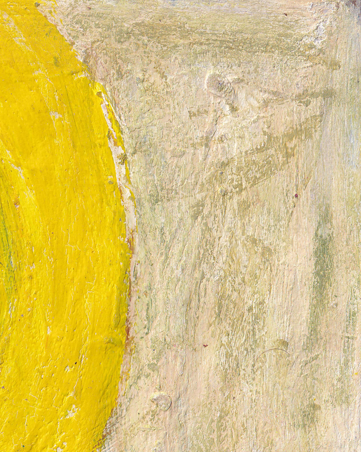 Abstract art with a yellow and beige color scheme