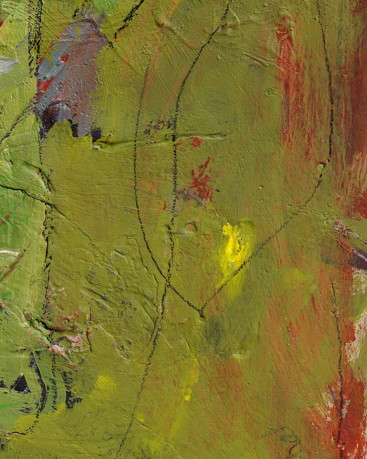 Abstract painting with a focus on texture and color