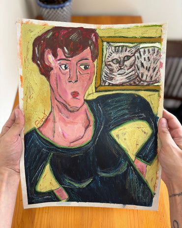 The Cat's Frame of Mind (Original Painting)