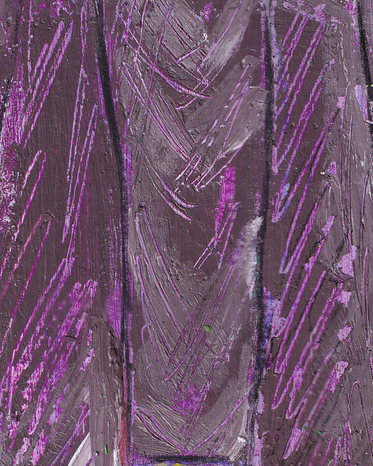 Abstract art with purple and gray brush strokes