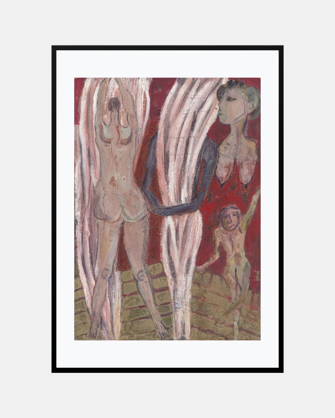 The Woman Behind the Curtain (Original Painting)