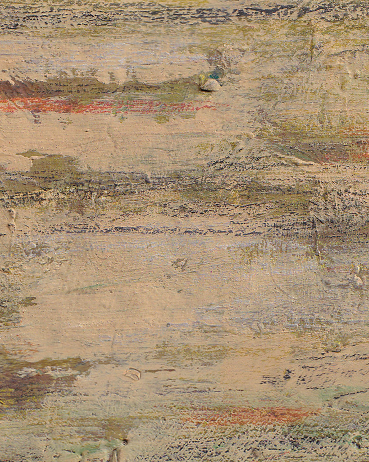 Abstract art with textured brushstrokes in earthy tones