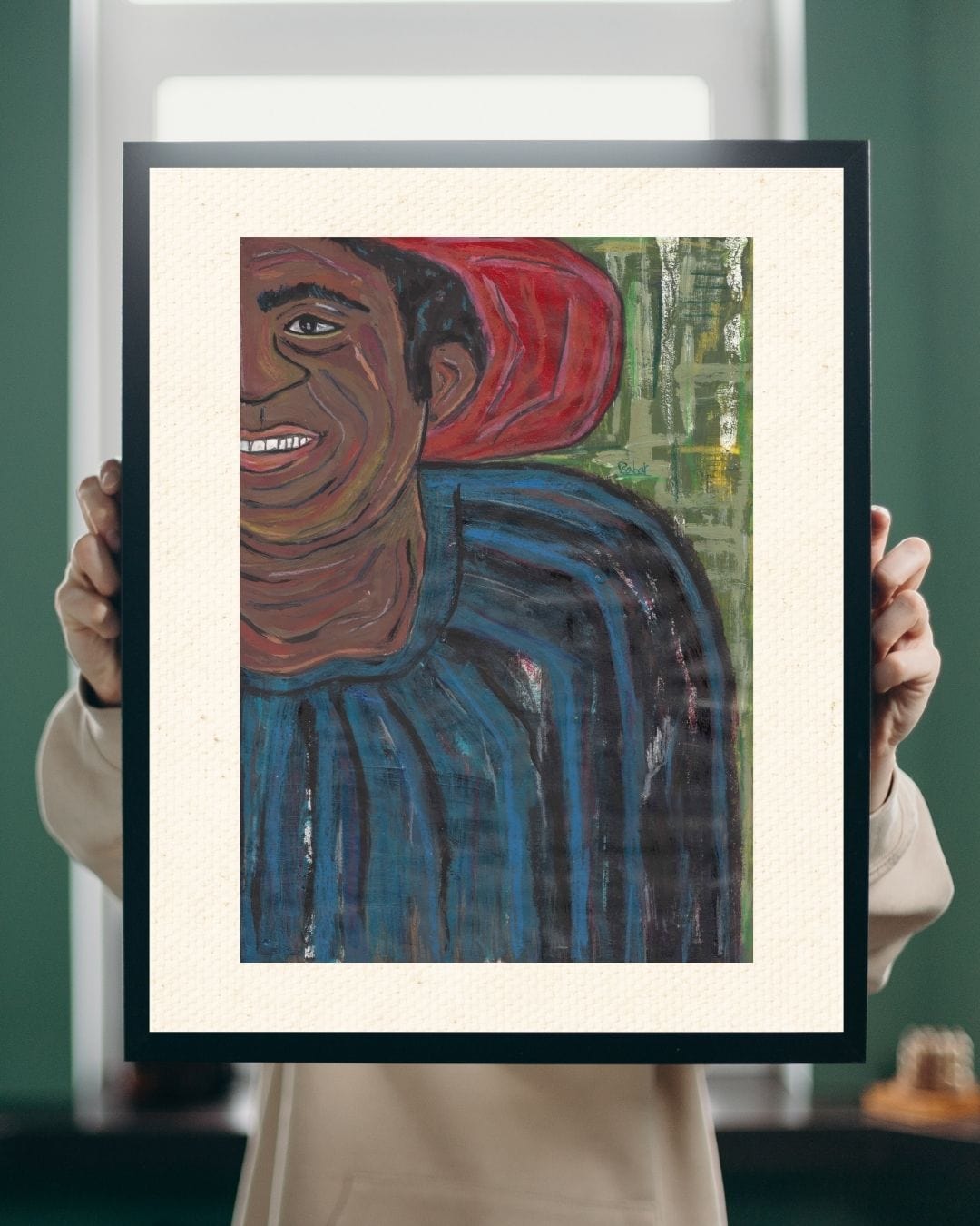 Posters, Prints, & Visual Artwork Emotional Man Print - Melancholic Smile