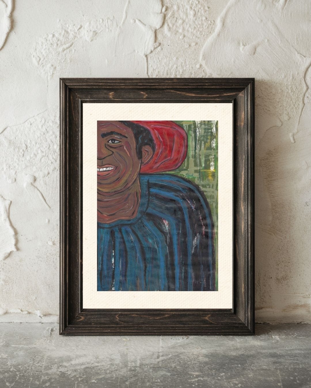 Posters, Prints, & Visual Artwork Emotional Man Print - Melancholic Smile