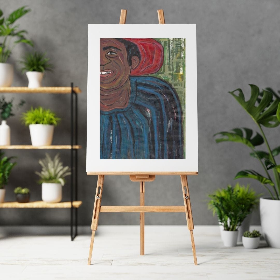 Posters, Prints, & Visual Artwork Emotional Man Print - Melancholic Smile