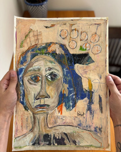 Blue Hair (Original Painting)