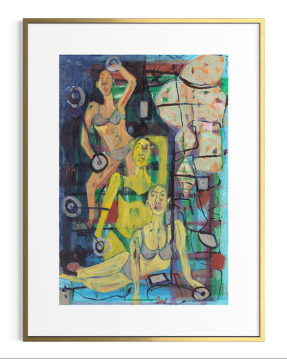 Bodybuilders (Original Painting)