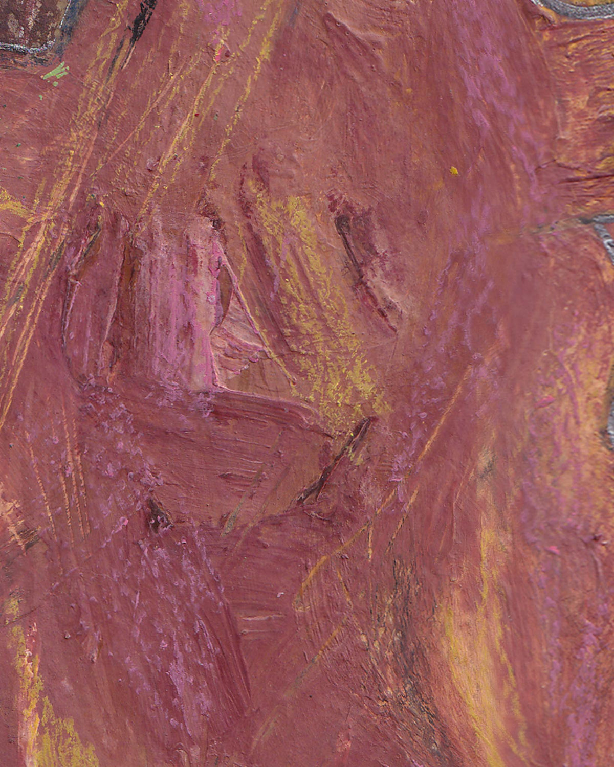 Abstract art with brown and yellow hues
