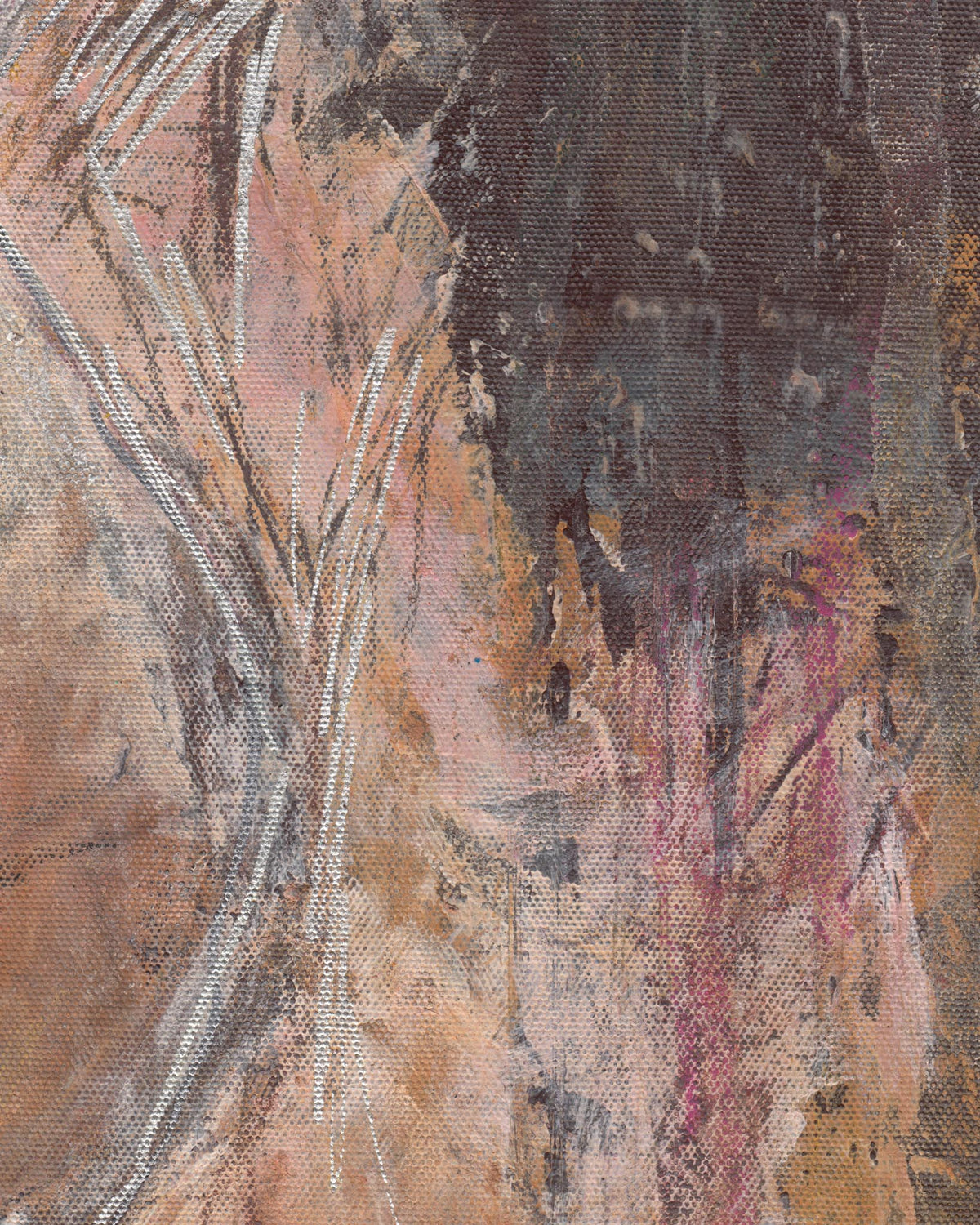 Close-up of textured fabric with abstract pattern