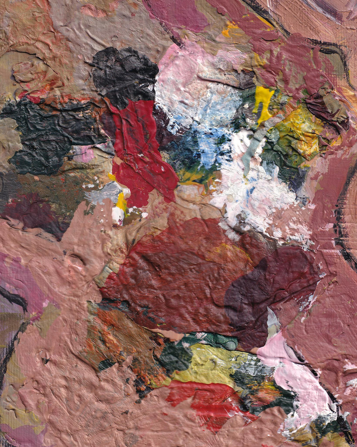Abstract art with a palette knife texture