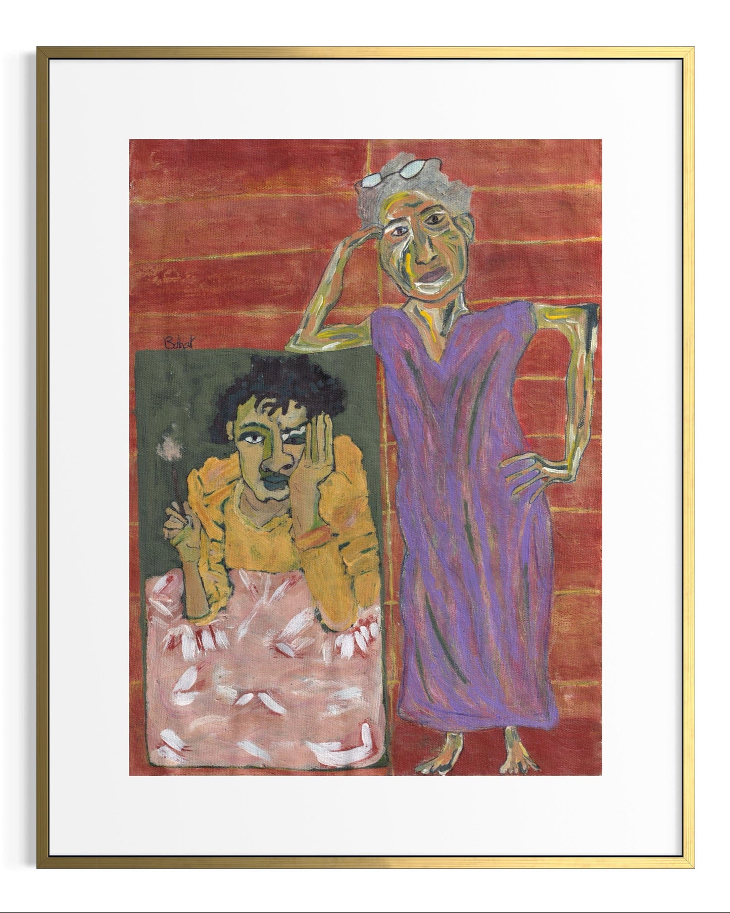 Mother and Son (Original Painting)