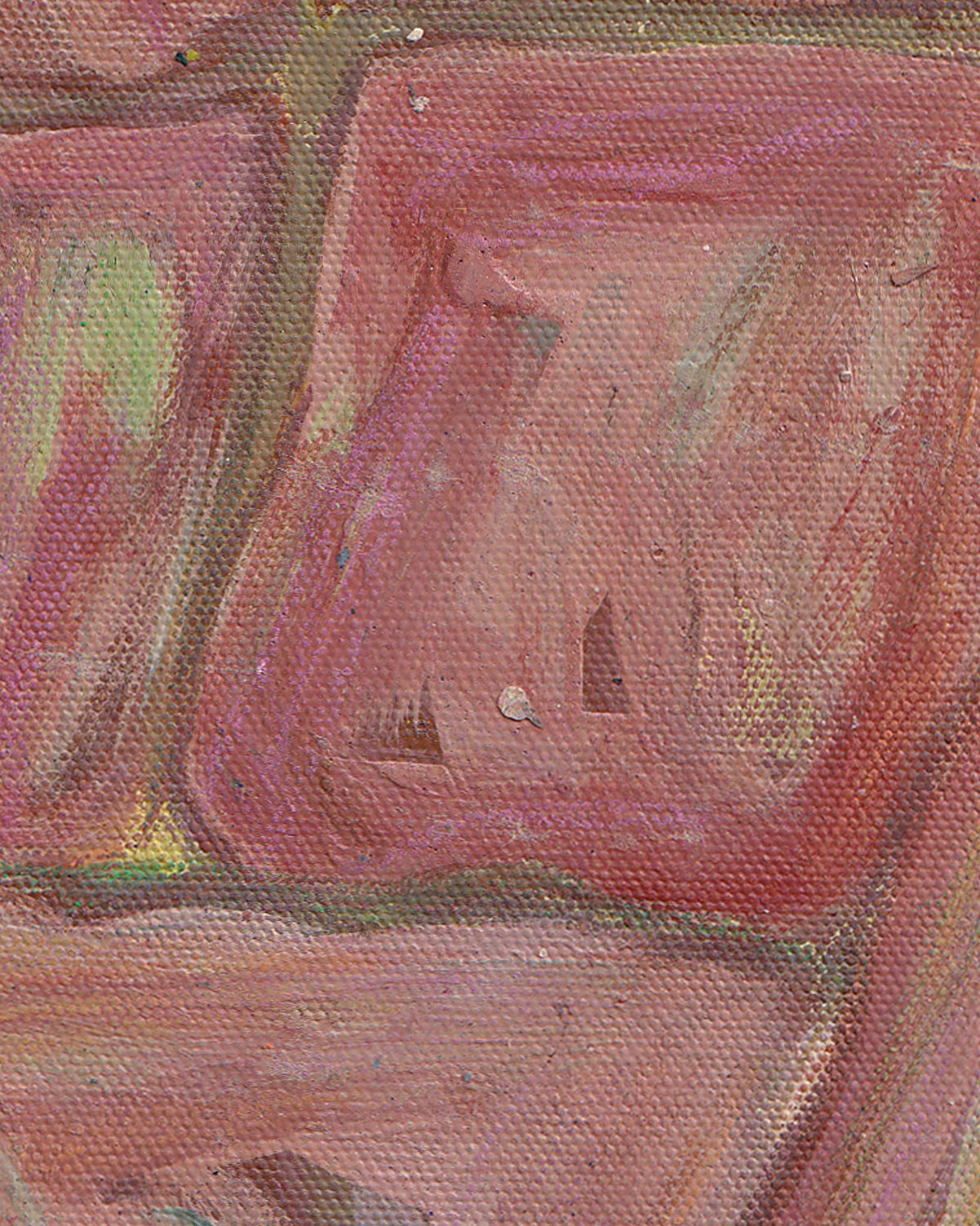 Close-up of a textured pink surface with a pattern