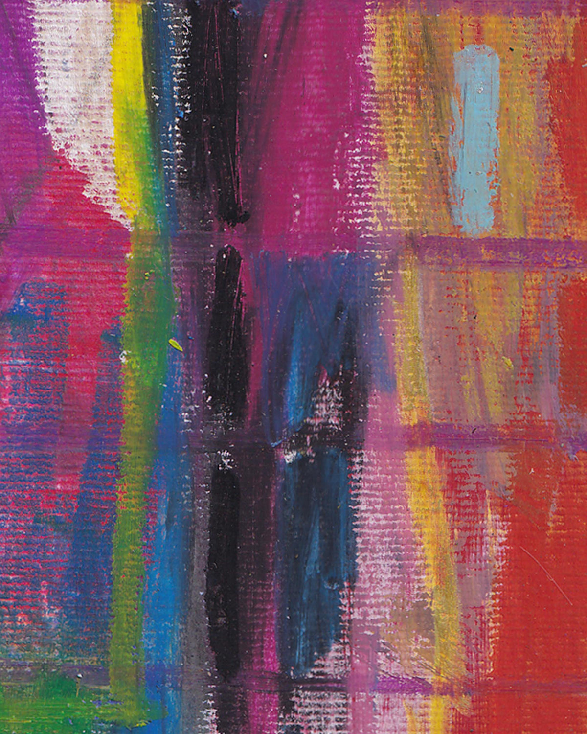 Abstract art with colorful brush strokes on a textured surface