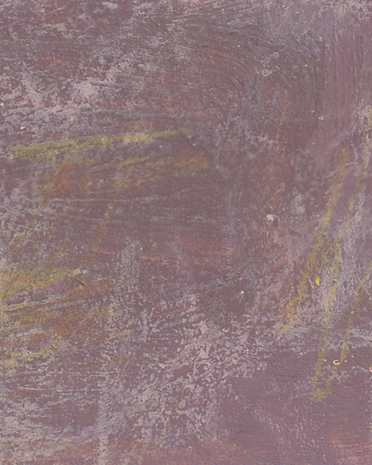 Abstract art with brown, yellow, and gray colors on a textured surface
