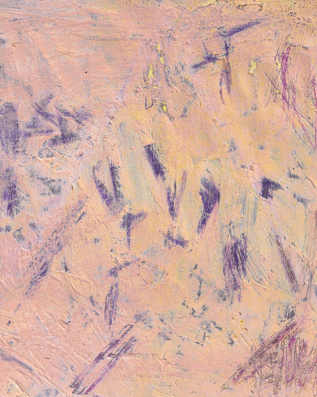 Abstract art with pink and purple brush strokes on a textured background