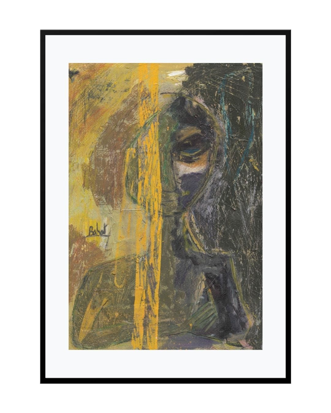 Posters, Prints, & Visual Artwork Abstract Art Yellow - Her Path