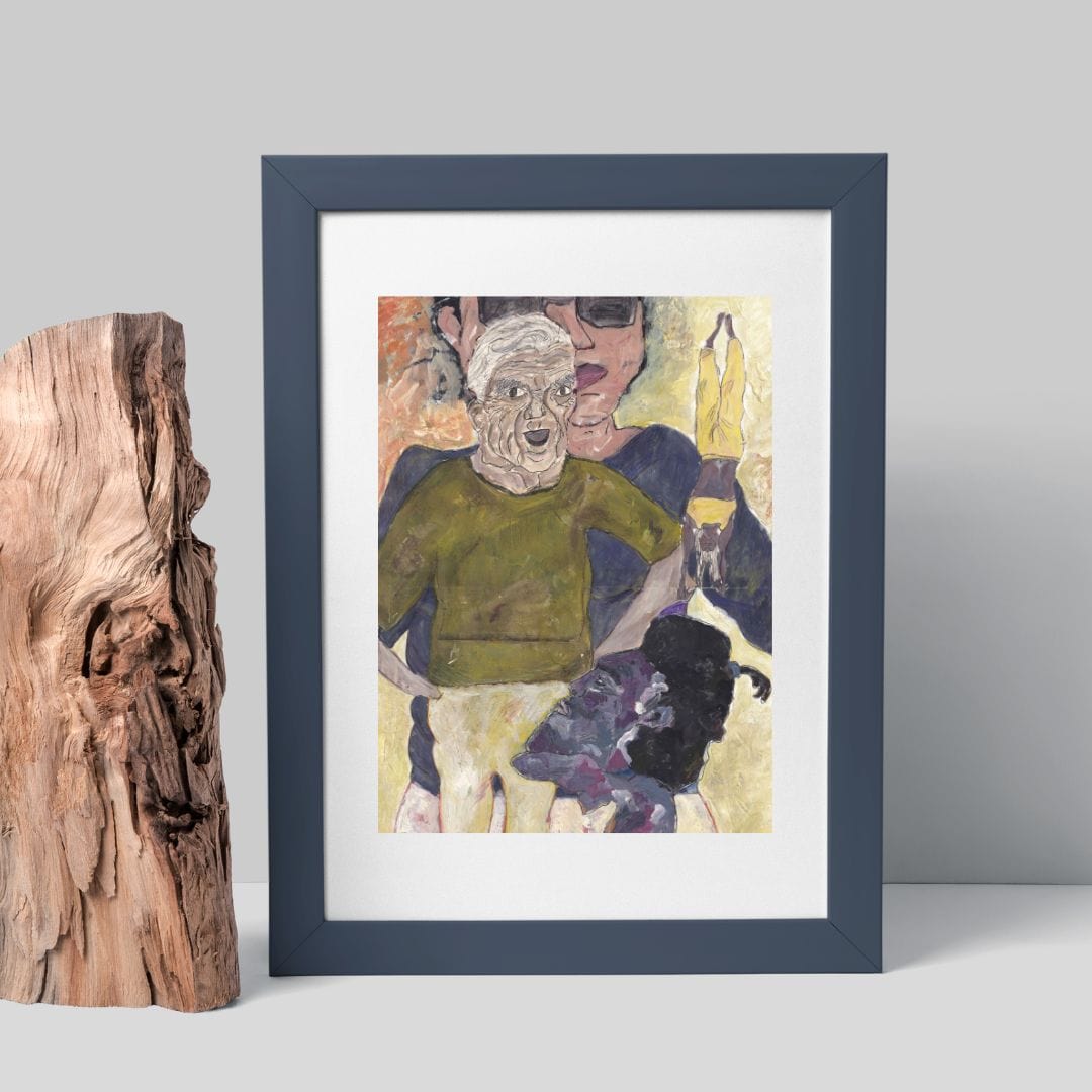 Posters, Prints, & Visual Artwork Abstract Expressionism Figure: "Family Traditions"