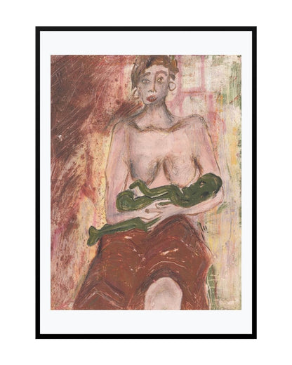 Posters, Prints, & Visual Artwork Abstract Expressionist Art - Alien