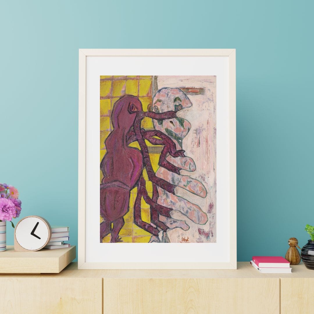 Posters, Prints, & Visual Artwork Abstract Expressionist Forms: "Sergio's Affection"