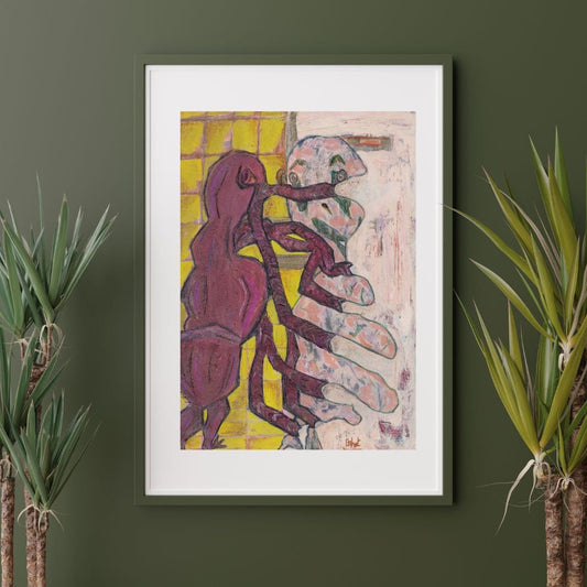 Posters, Prints, & Visual Artwork Abstract Expressionist Forms: "Sergio's Affection"