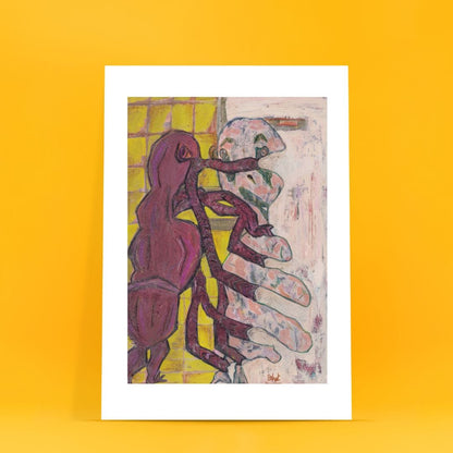 Posters, Prints, & Visual Artwork Abstract Expressionist Forms: "Sergio's Affection"