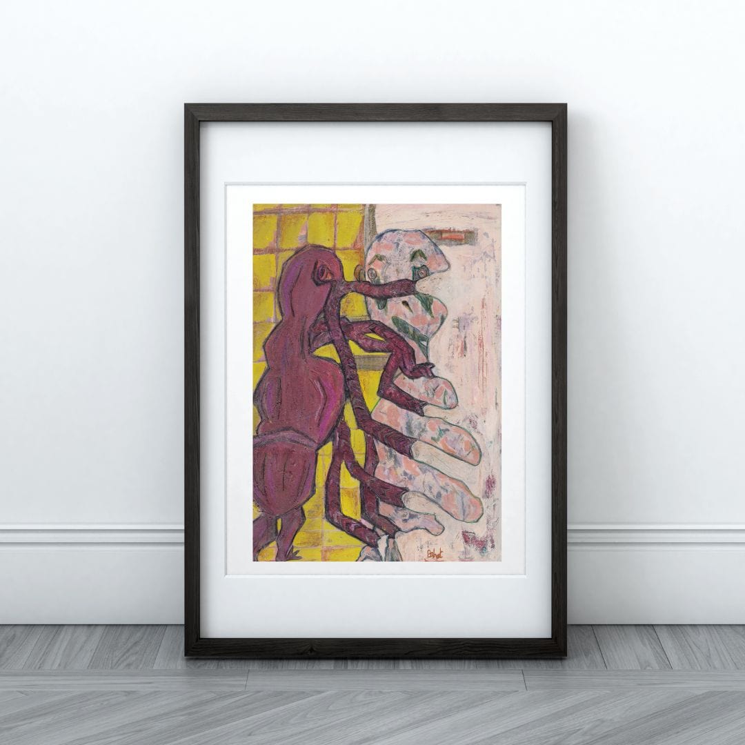 Posters, Prints, & Visual Artwork Abstract Expressionist Forms: "Sergio's Affection"