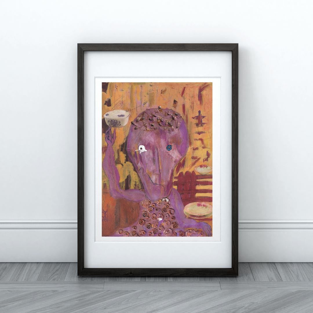 Posters, Prints, & Visual Artwork Abstract Figurative Expressionist Art: "Spikeborne"