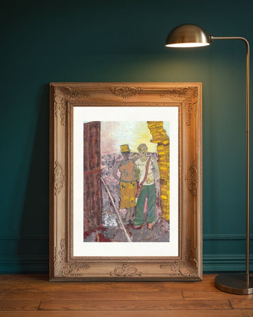 Posters, Prints, & Visual Artwork Acrylic Portrait Painting - Tourists