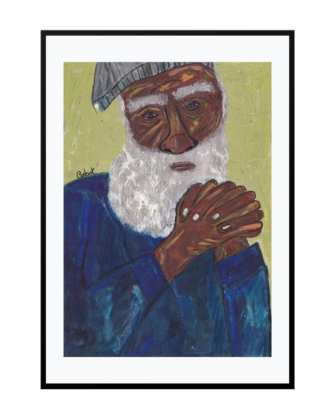 Posters, Prints, & Visual Artwork African Old Man Print - The Washed Man