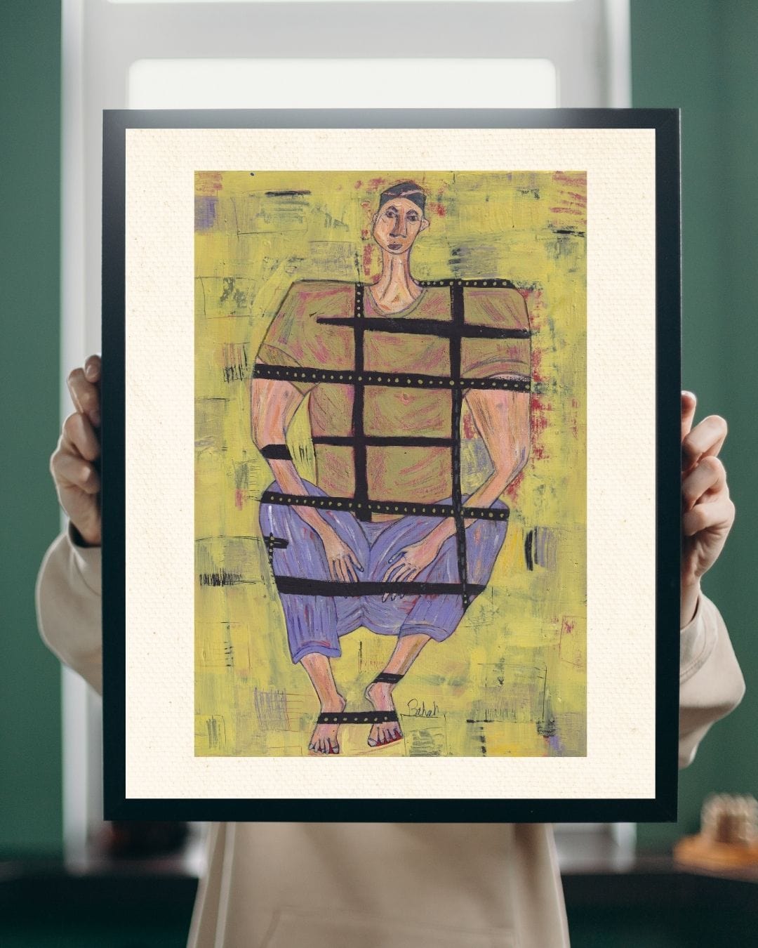 Posters, Prints, & Visual Artwork Beautiful Portraits Paintings - The Prisoner