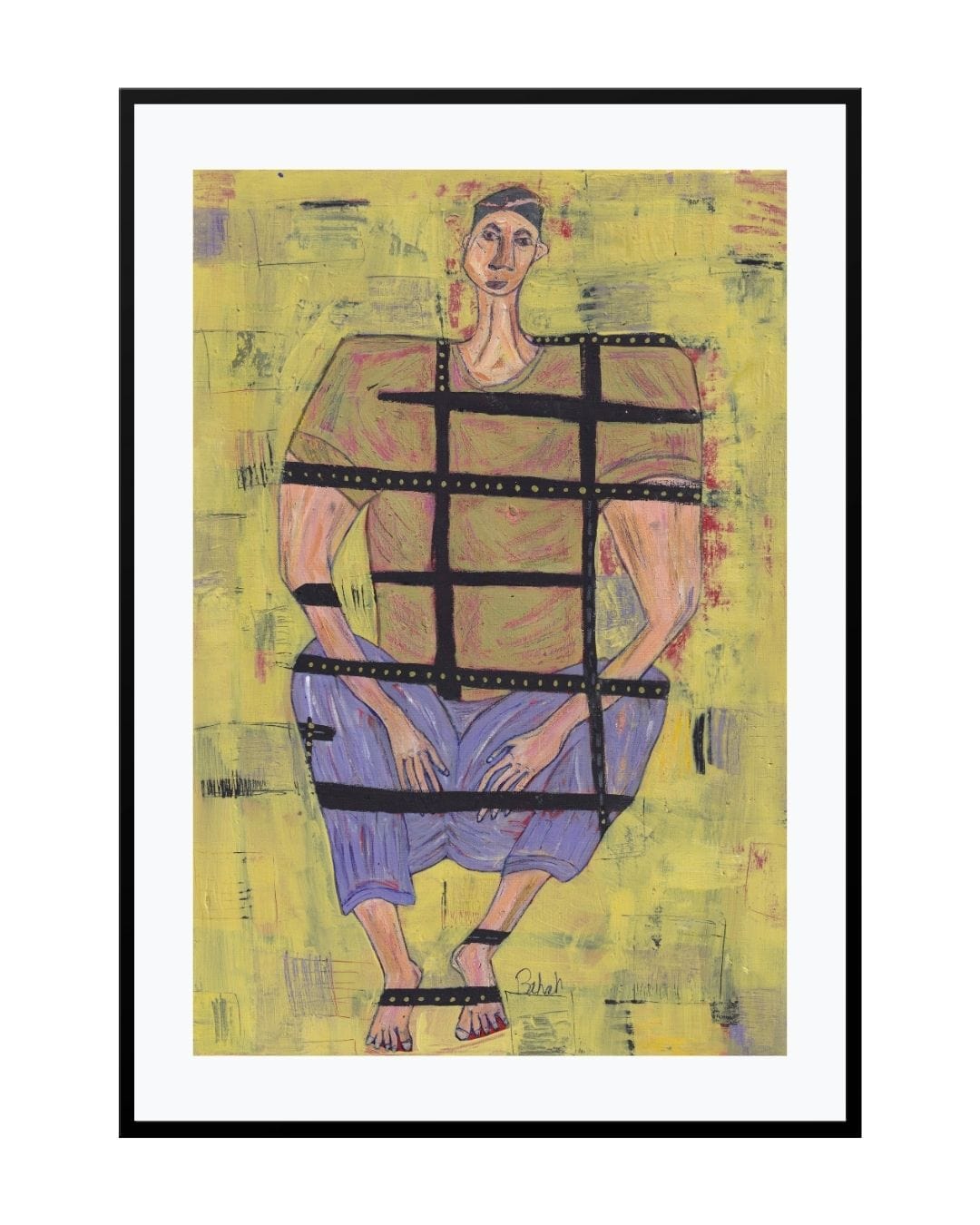 Posters, Prints, & Visual Artwork Beautiful Portraits Paintings - The Prisoner