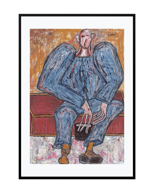 Posters, Prints, & Visual Artwork Big Man Expressionist Print - Awaiting