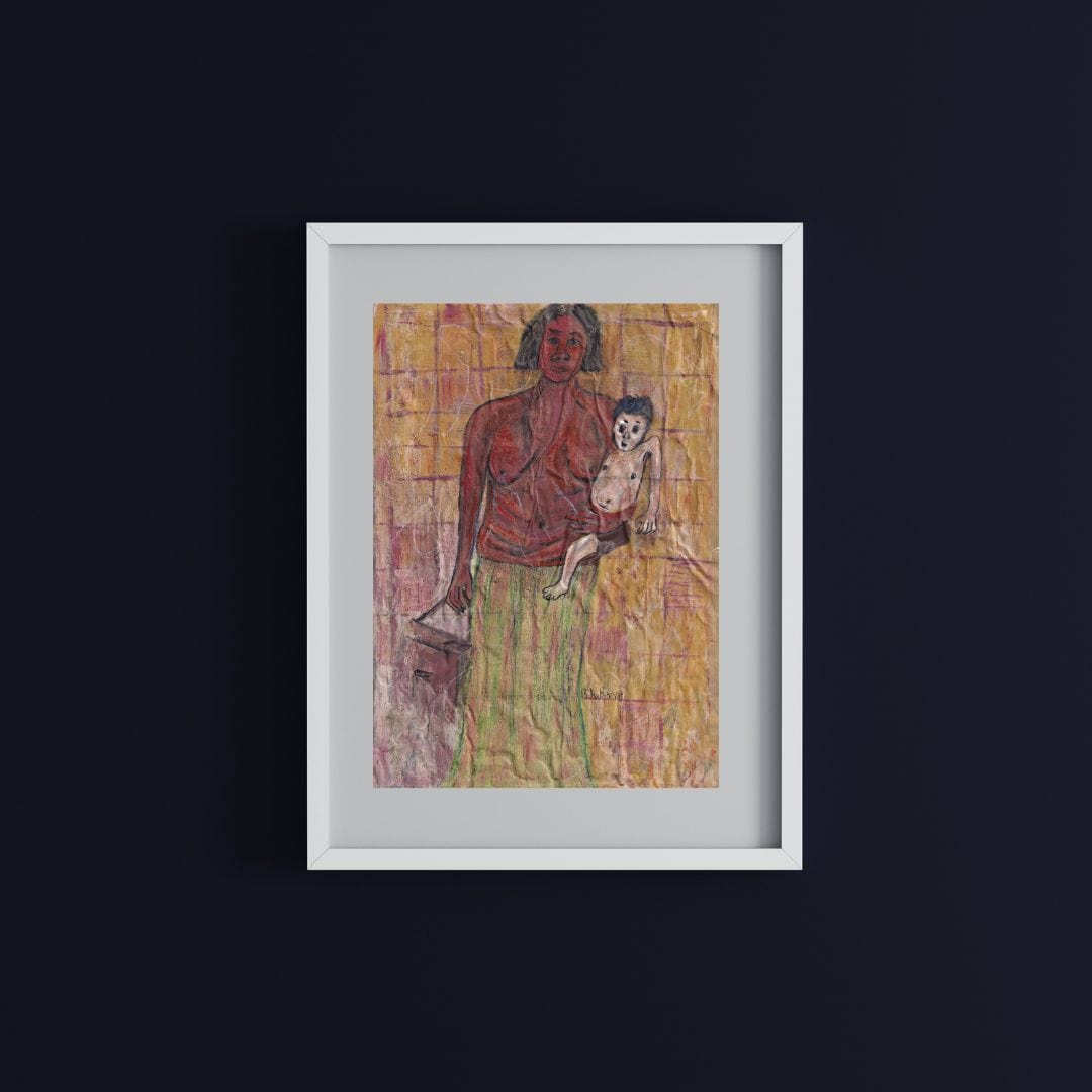 Posters, Prints, & Visual Artwork Black Woman Abstract Portrait: "The Lonely Woman"