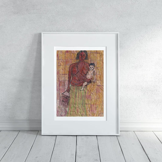 Posters, Prints, & Visual Artwork Black Woman Abstract Portrait: "The Lonely Woman"