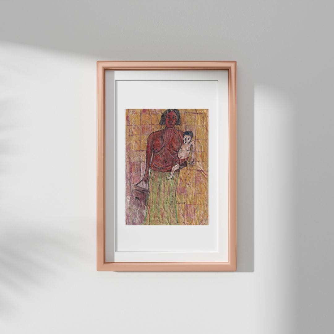 Posters, Prints, & Visual Artwork Black Woman Abstract Portrait: "The Lonely Woman"