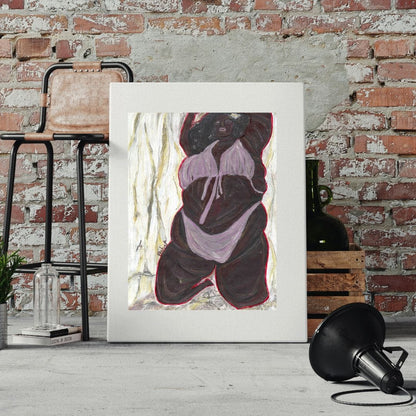 Posters, Prints, & Visual Artwork Black Woman Surreal Expressionism: "Natural Beauty"