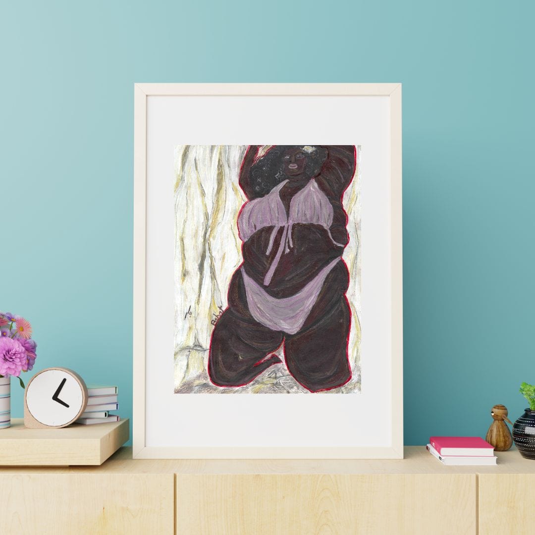 Posters, Prints, & Visual Artwork Black Woman Surreal Expressionism: "Natural Beauty"