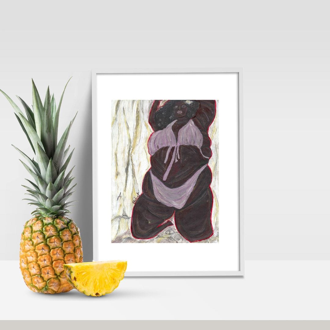 Posters, Prints, & Visual Artwork Black Woman Surreal Expressionism: "Natural Beauty"