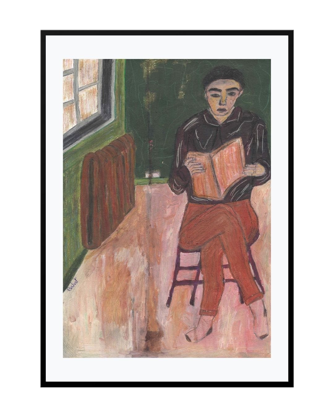 Posters, Prints, & Visual Artwork Book Lover Girl Print - The Reader