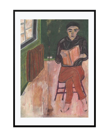Posters, Prints, & Visual Artwork Book Lover Girl Print - The Reader