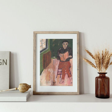 Posters, Prints, & Visual Artwork Book Lover Girl Print - The Reader