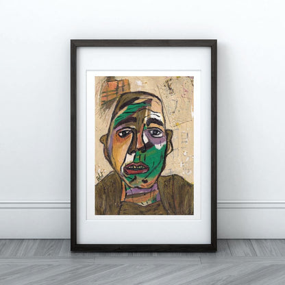 Posters, Prints, & Visual Artwork Colorful Figurative Expressionism Art: "Robin Hood"